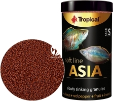 TROPICAL Soft Line Asia S 100ml/50g (67713) - Pokarm dla wszystkożernych i mięsożernych ryb z Azji