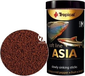 TROPICAL Soft Line Asia M 250ml/100g (67724) - Pokarm dla wszystkożernych i mięsożernych ryb z Azji