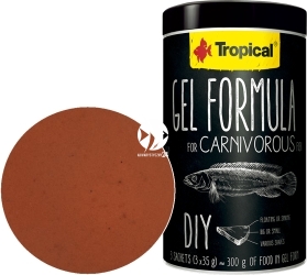 TROPICAL Gel Formula For Carnivorous Fish 1000ml/105g (3x35g) (61716) - Pokarm dla wszystkożernych i mięsożernych ryb