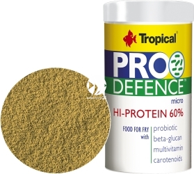 TROPICAL Pro Defence Micro (Powder) 100ml/60g (68013) - Pokarm z probiotykiem dla narybku