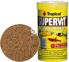 TROPICAL Supervit Mini Flakes 100ml/44g (77113) - Pokarm płatki dla ryb
