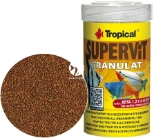 TROPICAL Supervit Granulat 100ml/55g (60413) - Podstawowy pokarm dla ryb