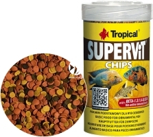TROPICAL Supervit Chips 100ml/52g (60813) - Pokarm podstawowy dla wszystkich ryb