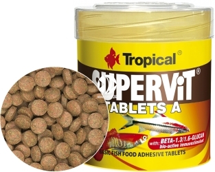 TROPICAL Supervit Tablets A 50ml/36g 80sztuk (20622) - Podstawowy pokarm dla wszystkich ryb