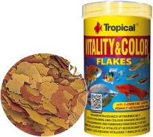 TROPICAL Vitality & Color 500ml/100g (77145) - Wybarwiający pokarm płatkowany z astaksantyną
