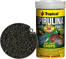 TROPICAL Spirulina Super Forte Chips 100ml/52g (60573) - Pokarm dla dużych ryb roślinożernych