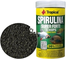 TROPICAL Spirulina Super Forte Chips 250ml/130g (60574) - Pokarm dla dużych ryb roślinożernych