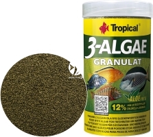 TROPICAL 3-Algae Granulat 250ml/110g (60524) - Pokarm roślinny dla ryb