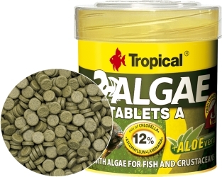 TROPICAL 3-Algae Tablets A 50ml/36g 80sztuk (20732) - Tonące tabletki dla ryb dennych i skorupiaków