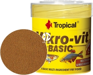 TROPICAL Mikro-vit Basic 50ml/32g (77602) - Pokarm dla narybku