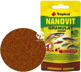 TROPICAL Nanovit Granulat 10g - Saszetka (67101) - Pokarm dla małych ryb, bystrzyk, neonek, kirysek