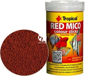TROPICAL Red Mico Colour Sticks 100ml/32g (63553) - Pokarm wybarwiający dla ryb