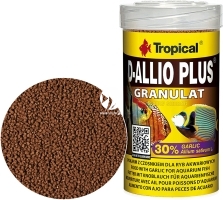 TROPICAL D-Allio Plus Granulat 100ml/60g (60623) - Wieloskładnikowy pokarm granulowany z czosnkiem