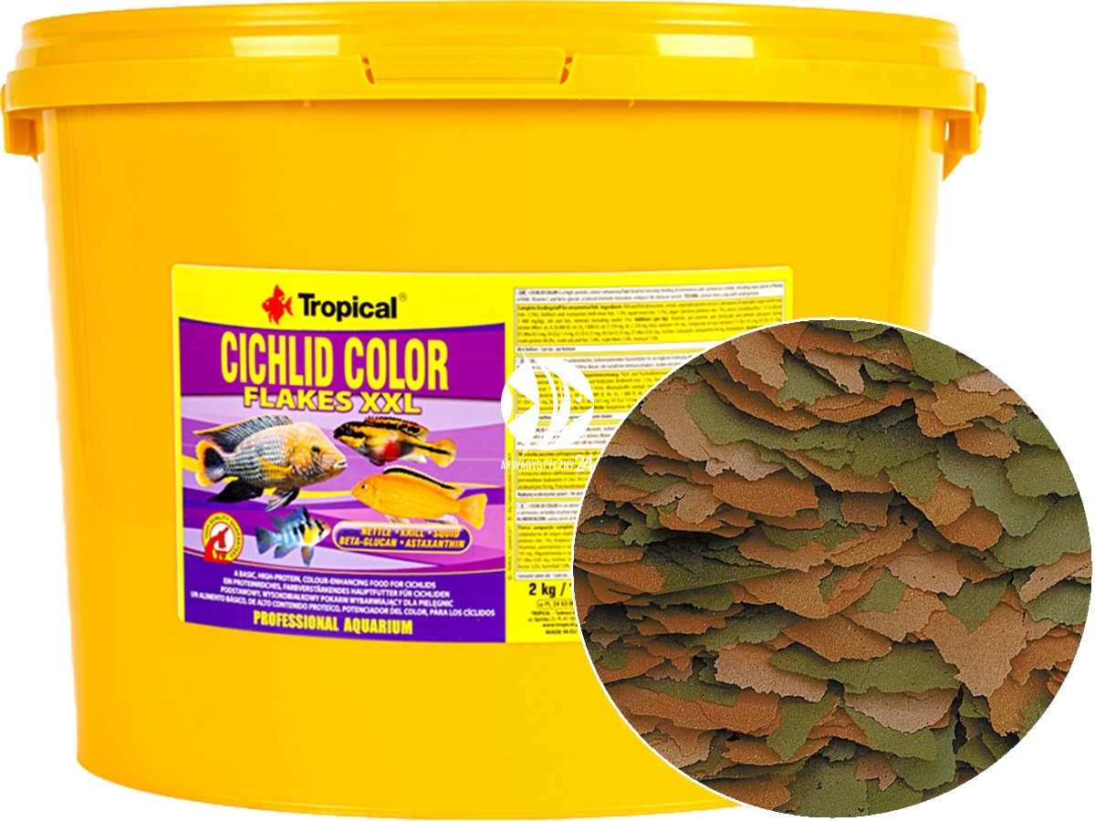 Tropical cichlid color best sale flakes