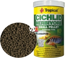 TROPICAL Cichlid Herbivore Small Pellet 1000ml/360g (60856) - Pokarm dla pielęgnic roślinożernych młodych i małych