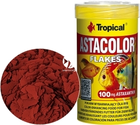 TROPICAL Astacolor 100ml/20g (77333) - Intensywnie wybarwiający pokarm płatkowany dla paletek