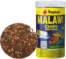 TROPICAL Malawi Chips 250ml/130g (60724) - Pokarm w formie chipsów dla pielęgnic, pyszczaków mbuna z jeziora Malawi