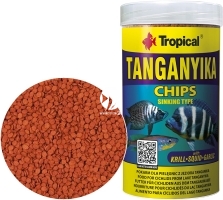 TROPICAL Tanganyika Chips 250ml/130g (60834) - Pokarm dla pielęgnic z jeziora Tanganika