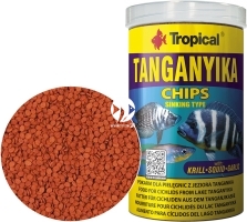 TROPICAL Tanganyika Chips 1000ml/520g (60836) - Pokarm dla pielęgnic z jeziora Tanganika