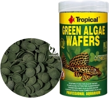 TROPICAL Green Algae Wafers 250ml/113g (66424) - Roślinne, tonące wafelki ze spiruliną dla glonojadów