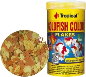 TROPICAL Goldfish Color 250ml/50g (77174) - Pokarm wybarwiający dla złotych rybek i karpi Koi