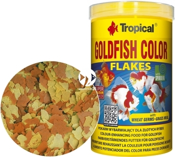 TROPICAL Goldfish Color 1000ml/200g (77176) - Pokarm wybarwiający dla złotych rybek i karpi Koi