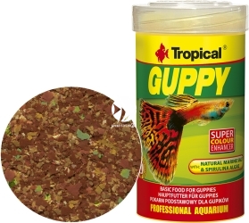 TROPICAL Guppy 100ml/20g (77053) - Pokarm dla gupików i innych ryb żyworodnych