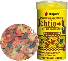 TROPICAL Ichtio-Vit 100ml/20g (77003) - Wieloskładnikowy, podstawowy pokarm płatkowany
