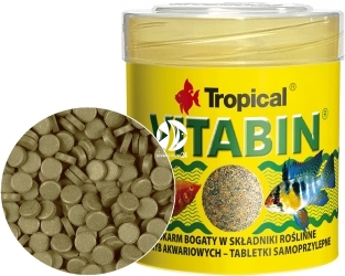 TROPICAL Vitabin Roślinny 50ml/36g (20602) - Pokarm samoprzylepne tabletki