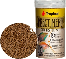 TROPICAL Insect Menu Granules S 100ml/54g (64033) - Pokarm na bazie owadów 45%