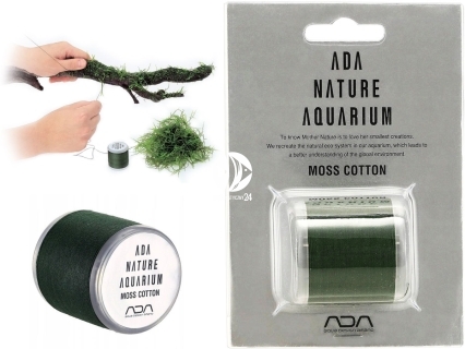 ADA Moss Cotton (106-138) - Biodegradująca nić do mocowania mchów w akwarium.