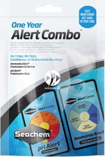 SEACHEM Alerts Combo Pack 1 Rok (Sea000420) - Zestaw: Test pH i NH4