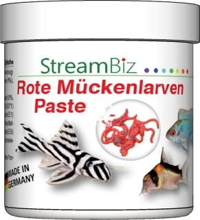 StreamBiz Rote Muckenlarven Paste 120g (31022) - Pokarm Larwa komara dla ryb