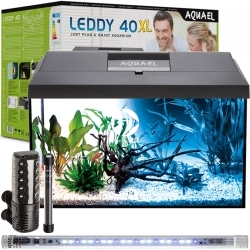 AQUAEL Leddy XL Day & Night 40 (124281) - Zestaw: akwarium, oświetlenie LED, grzałka, filtr