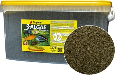 TROPICAL 3-Algae Granulat 4,4kg/10L (60529) - Pokarm roślinny dla ryb