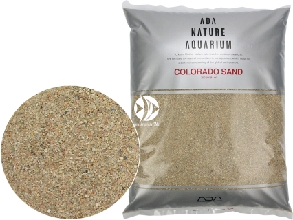 ADA Colorado Sand 8kg (106-508) - Piasek dekoracyjny do akwarium w kolorze lekko czerwonym.