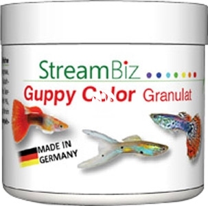 StreamBiz Guppy Color Granulat 40g (21101) - Pokarm dla gupików, molinezji, mieczyków