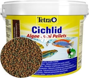 TETRA Cichlid Algae Mini Pellets 10L - Wiaderko (T201408) - Podstawowy pokarm granulowany dla pielęgnic.