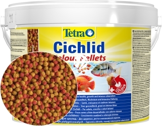 TETRA Cichlid Colour Pellets 10L - Wiaderko (T201392) - Pokarm poprawiający wybarwienie w granulkach dla pielęgnic.