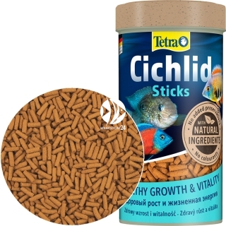 TETRA Cichlid Sticks 250ml (T157170) - Pływający pokarm w pałeczkach dla pielęgnic.