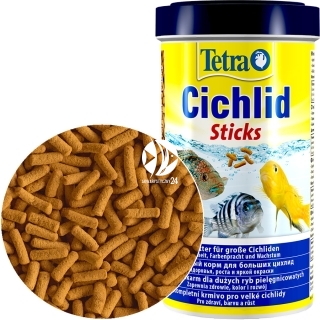 TETRA Cichlid Sticks 500ml (T767409) - Pływający pokarm w pałeczkach dla pielęgnic.