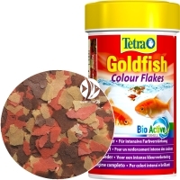 TETRA Goldfish Colour Flakes 100ml (T183742) - Pokarm płatkowany dla złotych rybek i innych gatunków zimnolubnych.