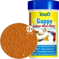 TETRA Guppy Colour Mini Flakes 100ml (T197275) - Płatkowany pokarm wybarwiający dla gupików.