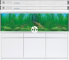 AKVASTABIL Zestaw Akwariowy Move 720l LED Biały - Zawiera: akwarium, oświetlenie 2xLED, pokrywa, szafka