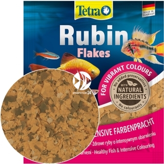 TETRA Rubin Flakes 12g - Saszetka (T766396) - Płatkowany pokarm wybarwiający dla ryb do akwarium.