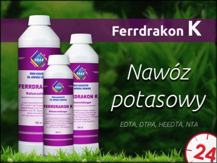 DRAK-aquaristik FerrDrakon K - Nawóz potasowy wzbogacony o niezbędne składniki odżywcze