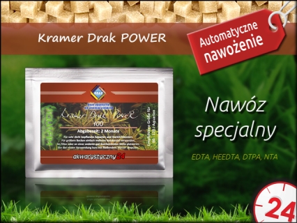 DRAK-aquaristik KramerDrak POWER - Samo dozujący, długotrwały nawóz specjalny do akwarium