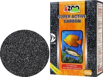 AZOO Super Active Carbon 250g (AZ80005) - Długo działający węgiel aktywny do akwarium