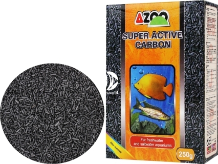 AZOO Super Active Carbon 250g (AZ80005) - Długo działający węgiel aktywny do akwarium