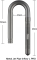 CHIHIROS Metal Jet Pipe Inflow L PRO (382-005) - Wlot stalowy 16/22 do filtra